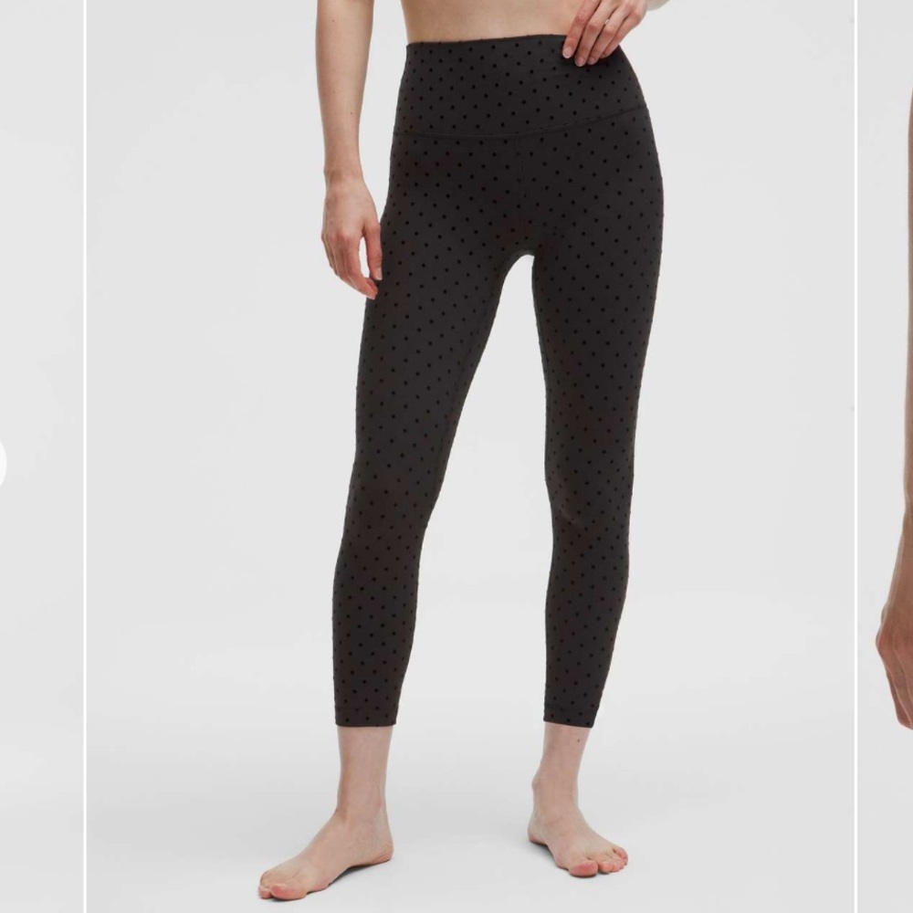 Lululemon - Align High-Rise Pant 25 - flocked black polka